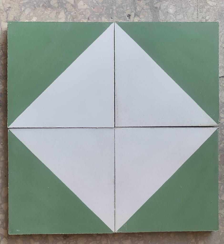 Encaustic tile patchwork