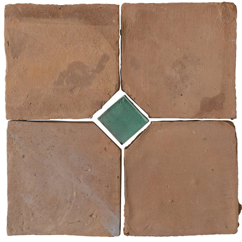 Hand-made terracotta: Pentagons