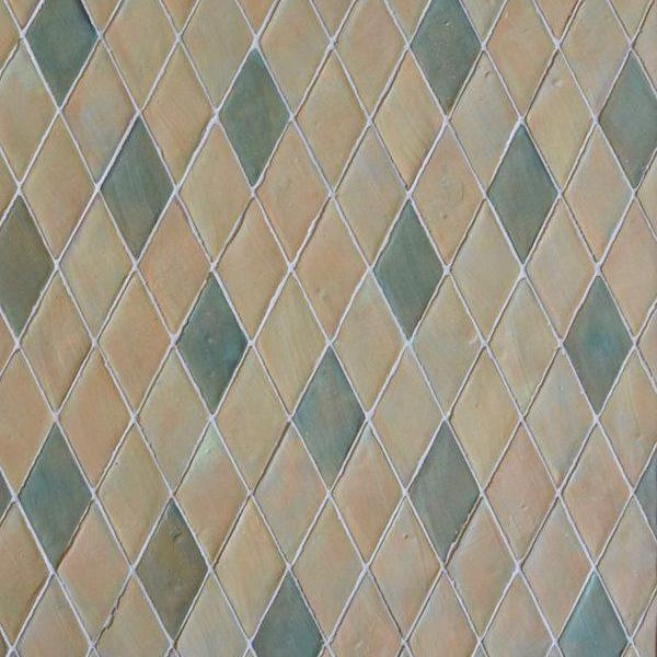 Hand-made terracotta: Diamonds