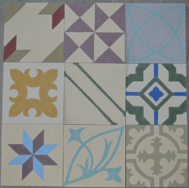 Encaustic Tiles: Patchwork Selection