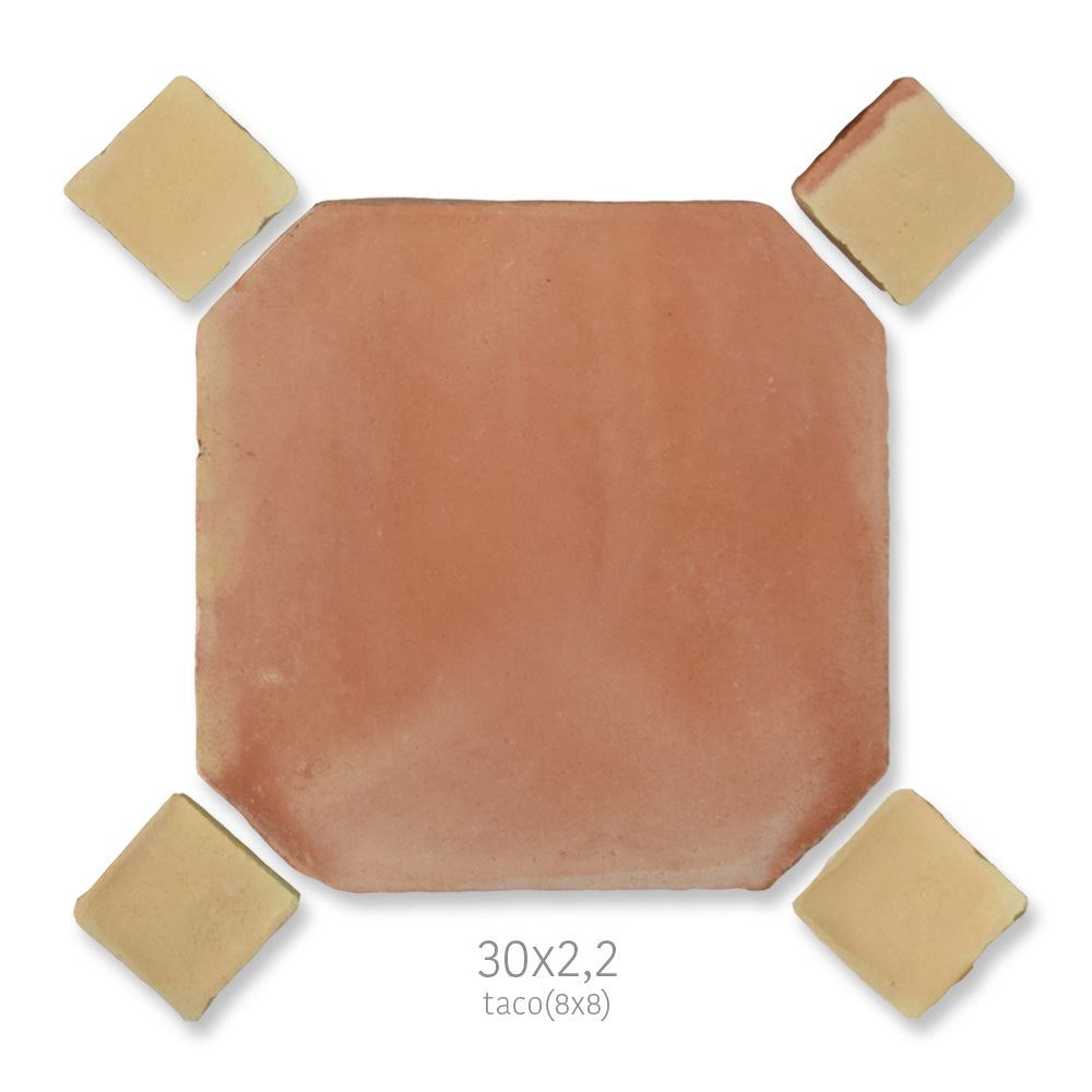 Hand-made terracotta: Octagons
