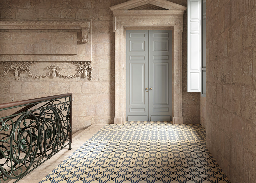 Agua Ondulacion hallway tiles