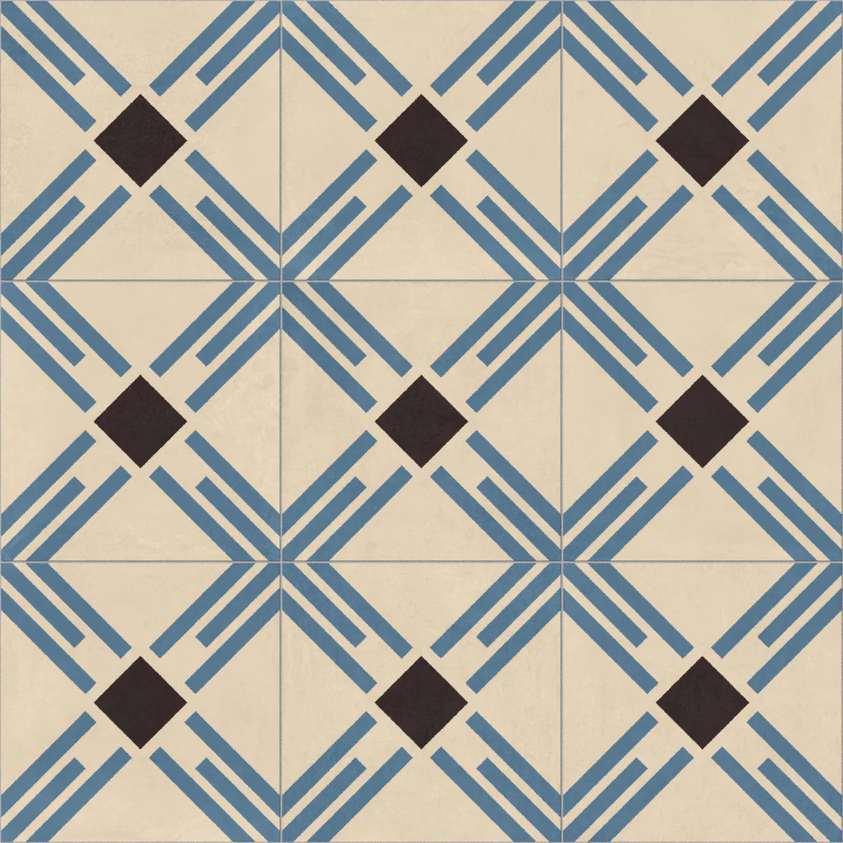 Porcelain Encaustic: Agua - Ondulacion