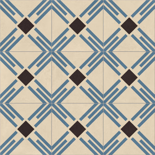 Porcelain Encaustic: Agua - Ondulacion