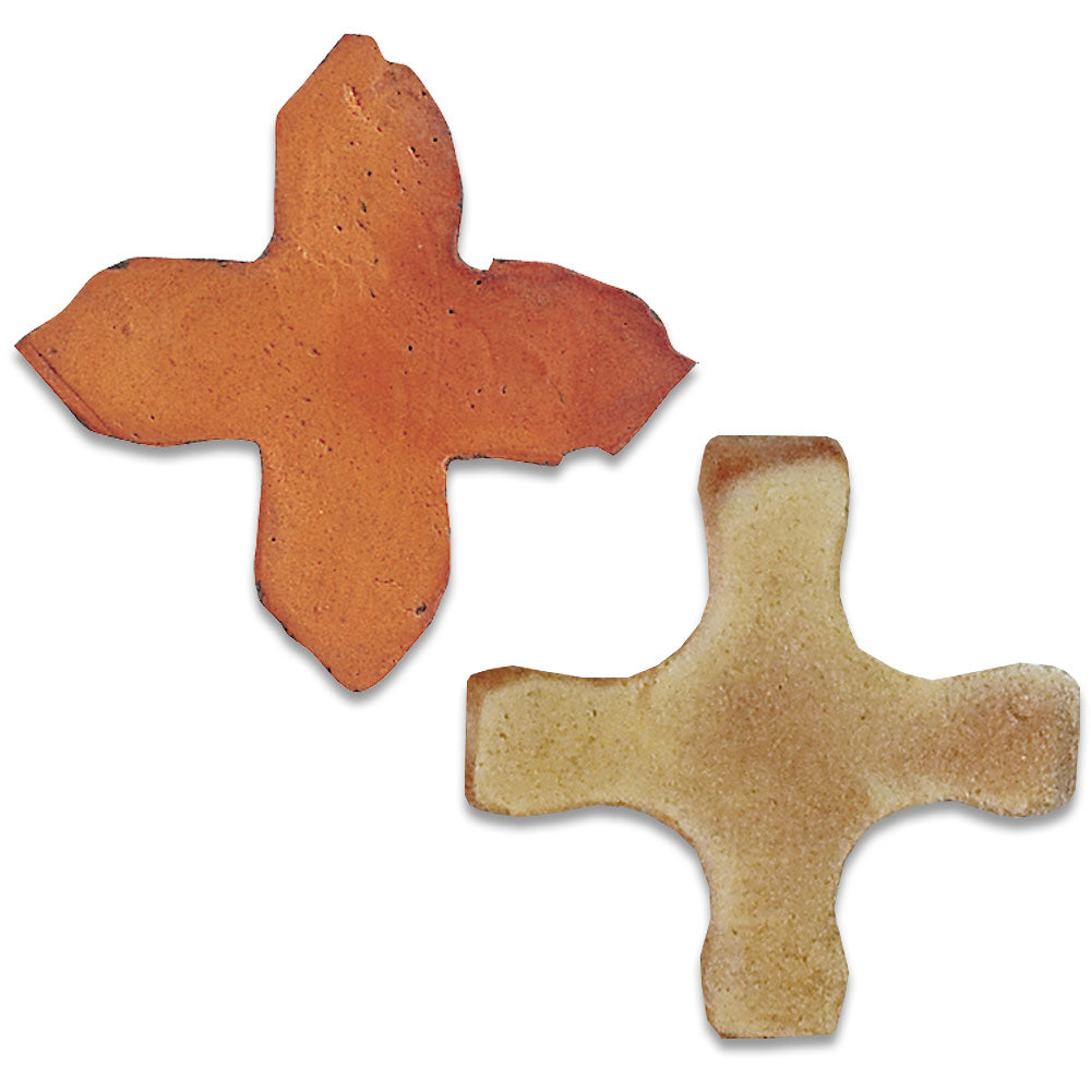 Hand-made terracotta: Stars and Crosses