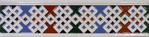 Border Azulejo Tile: Laujar