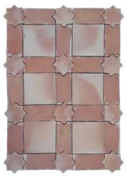 Hand-made terracotta: Stars and Crosses