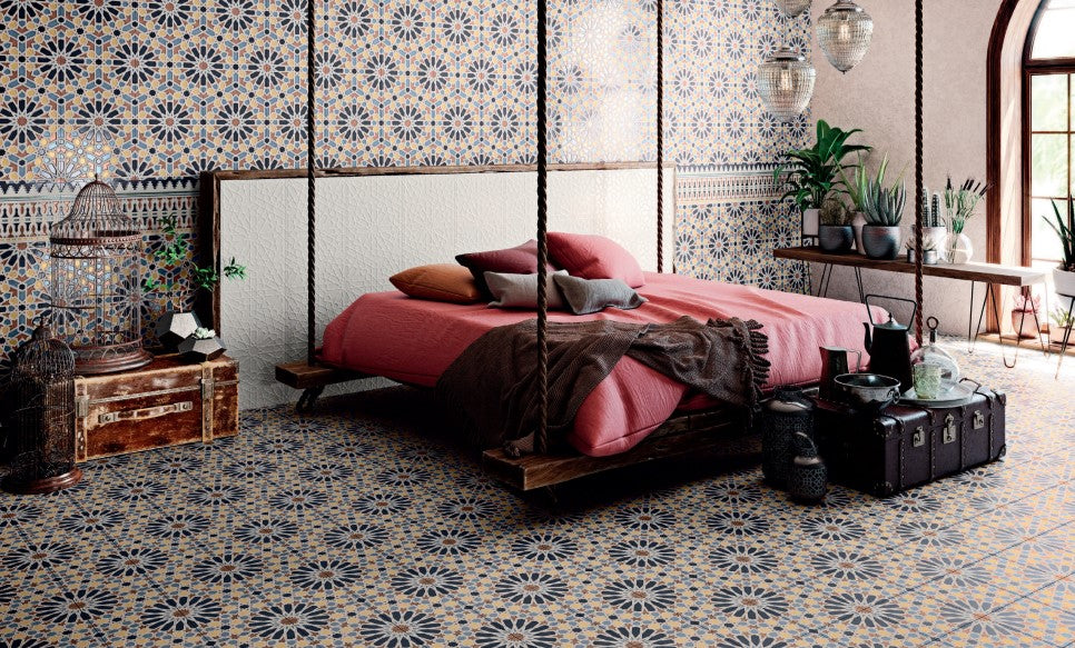 Estrella blue bedroom tiles
