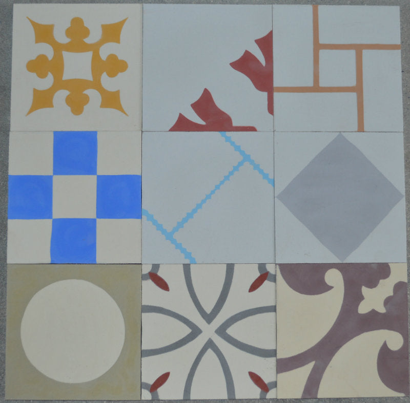 Encaustic Tiles: Patchwork Selection