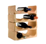 Terracotta wine rack shelves